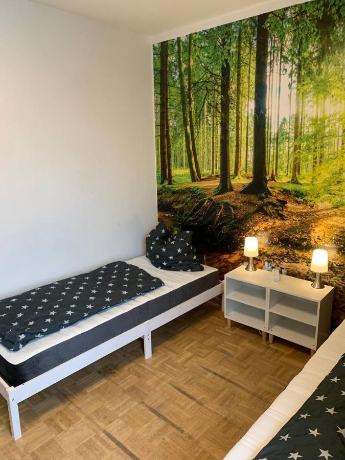 Mainpark Apartment 4 Schlafzimmer Bis Zu 10 Personen Direkt Ueber Aschaffapartment Bei Aschaffenburg Mainaschaff Ngoại thất bức ảnh